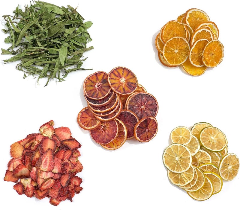 Orangift Natural Dried Fruit and Flower Kit for DIY Crafts - 25 Bags, Ideal for Soap Making, Candle Making, Resin Jewelry, Bath Bombs, and Nail Art - Includes Rose Petals, Rosebuds, Lilium, Jasmine, and More - Image 2